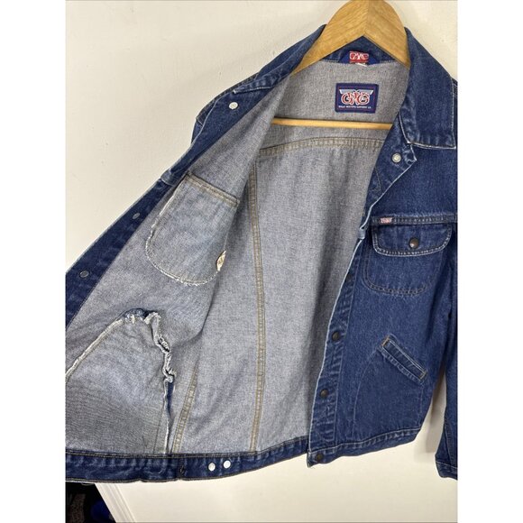GWG Denim Trucker Jacket Men’s 40 Vintage 90s Levi’s Era Canada Made - Picture 10 of 11